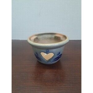 Rowe Pottery Heart Design Candle Tart  Warmer Base